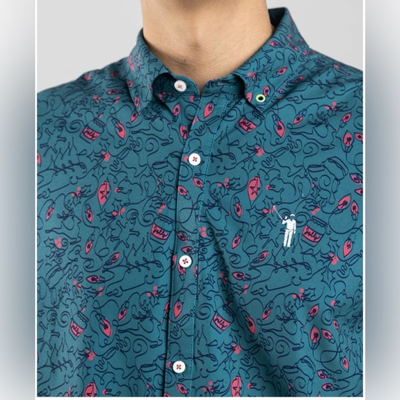 William Murray Golf Men’s 25,000 Bulbs LS Button Down - Picture 3 of 13